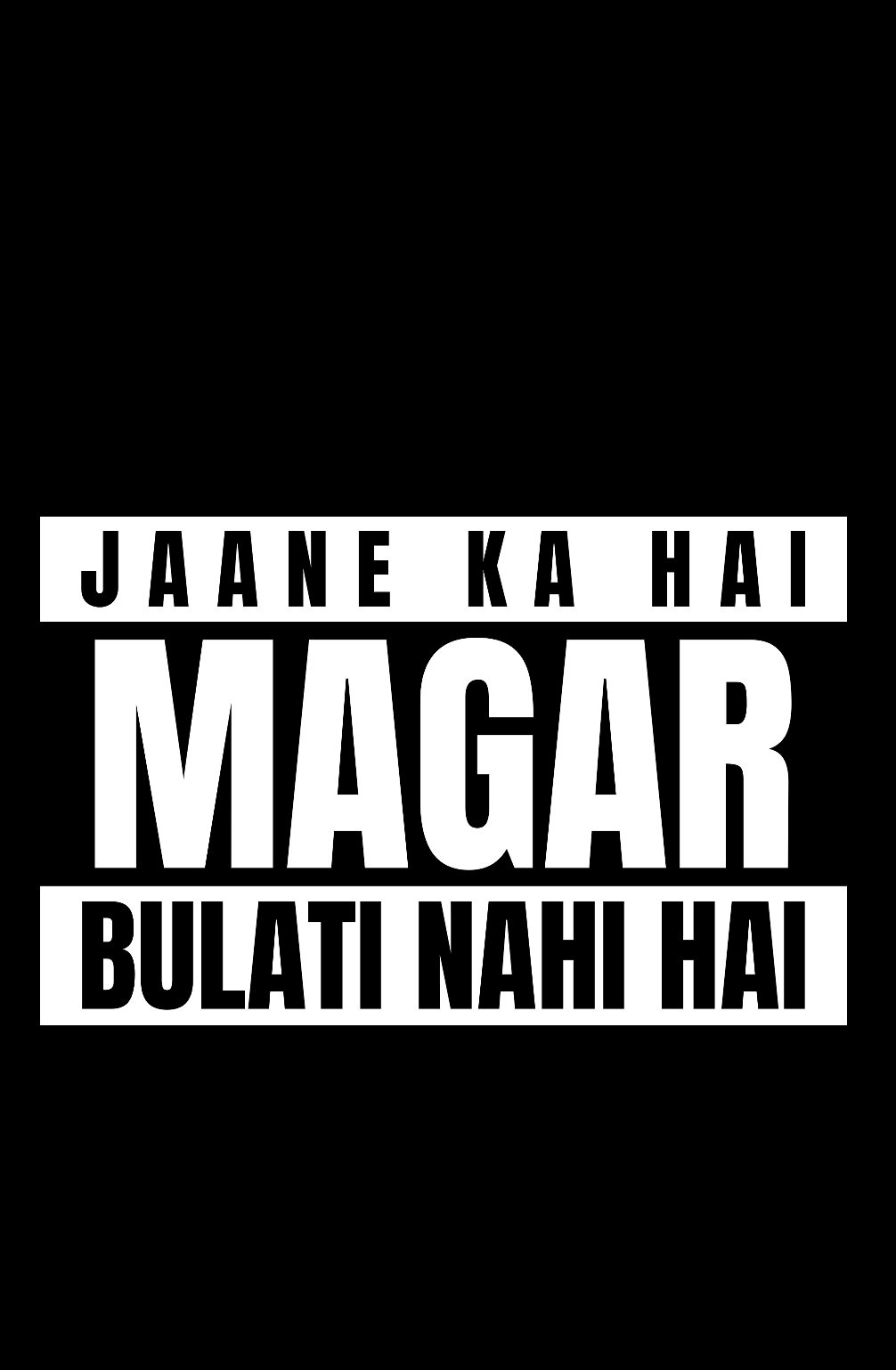 Bulati Nahi Hai - Funny Print Hoodies for Men