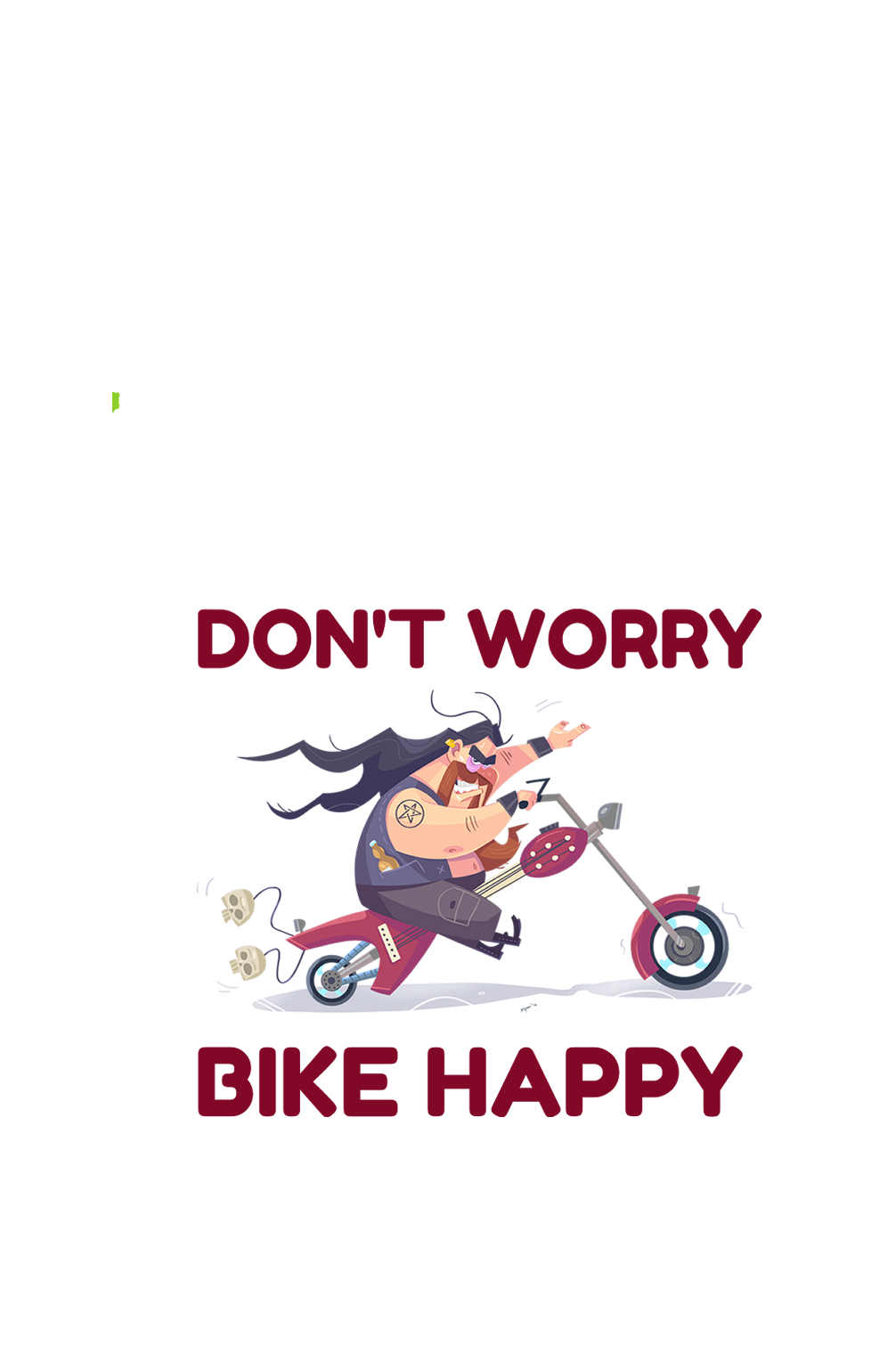 Don't Worry Bike Happy - Men's Bikers T-shirt