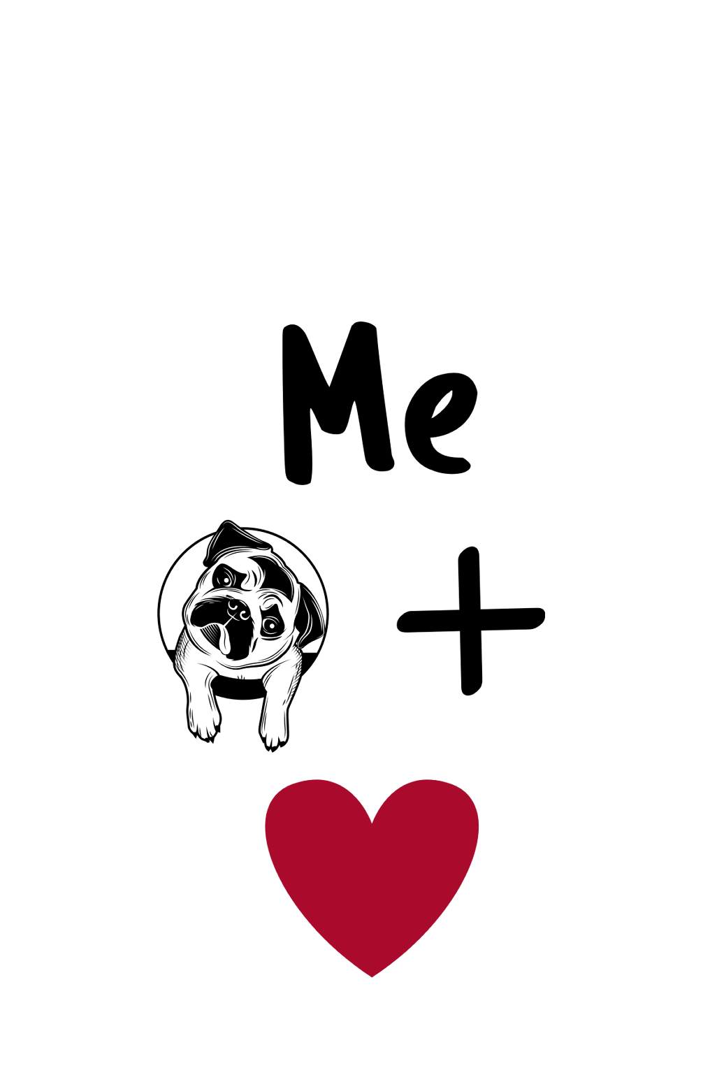 Me + Dog = Love - Men's Dog T-shirt