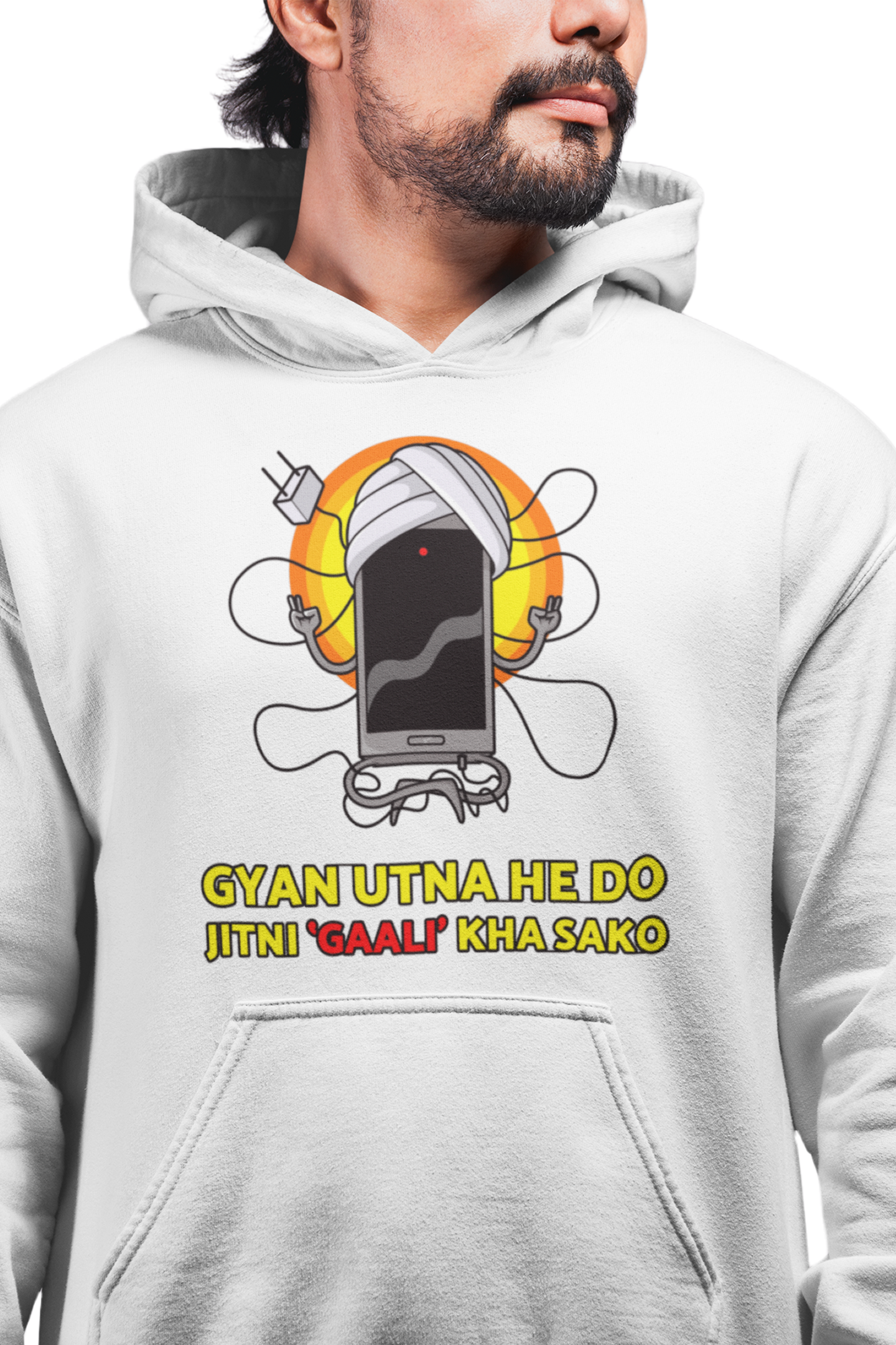 Gyan Utna He Do - Printed Funny Hoodies