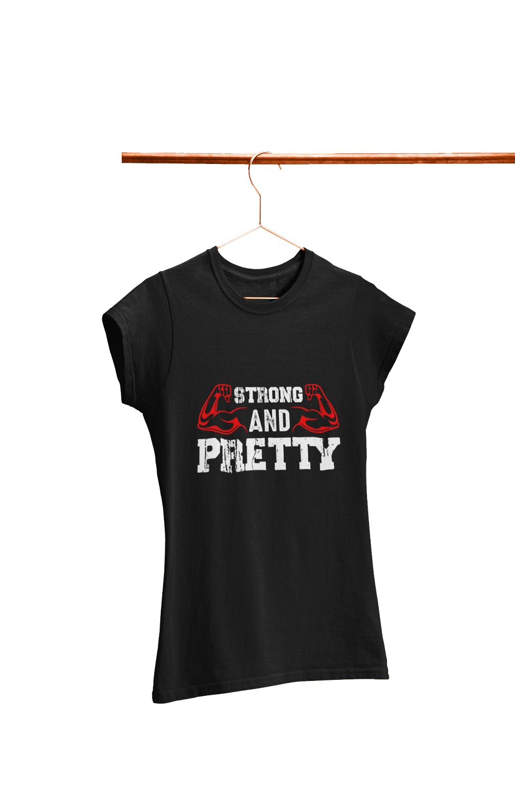 Strong AND Pretty Women s Gym T shirt Letshandcraft