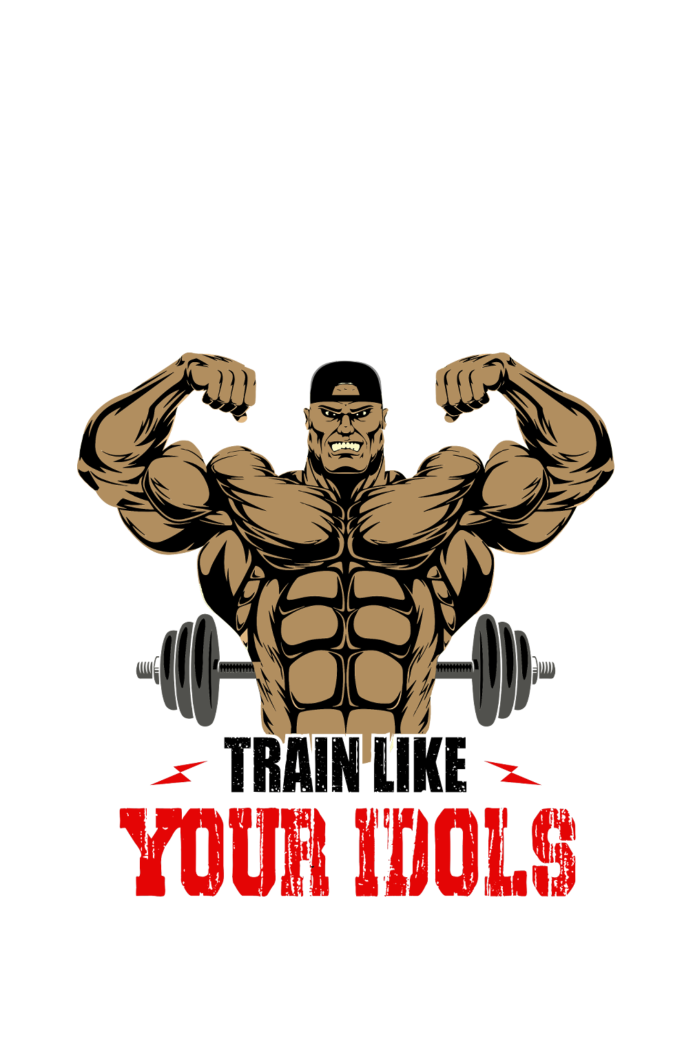 Train like Your Idols - Men's Full Sleeves Gym T-shirt