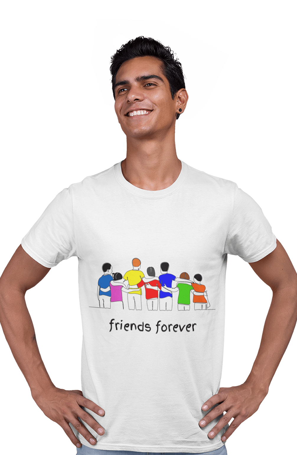 Friends Forever - Men's College T-shirt