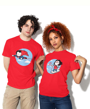 Captain & Anchor - Couple T-shirts (Pack of 2)