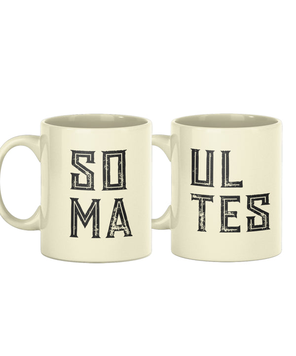 Soul Mates - Set of 2 Gifting Mugs (325 ml) for Couple