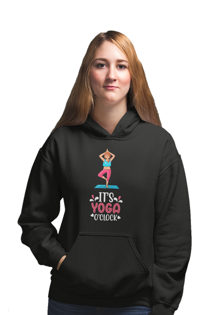 Yoga O'Clock - Funny Print Yoga Hoodies