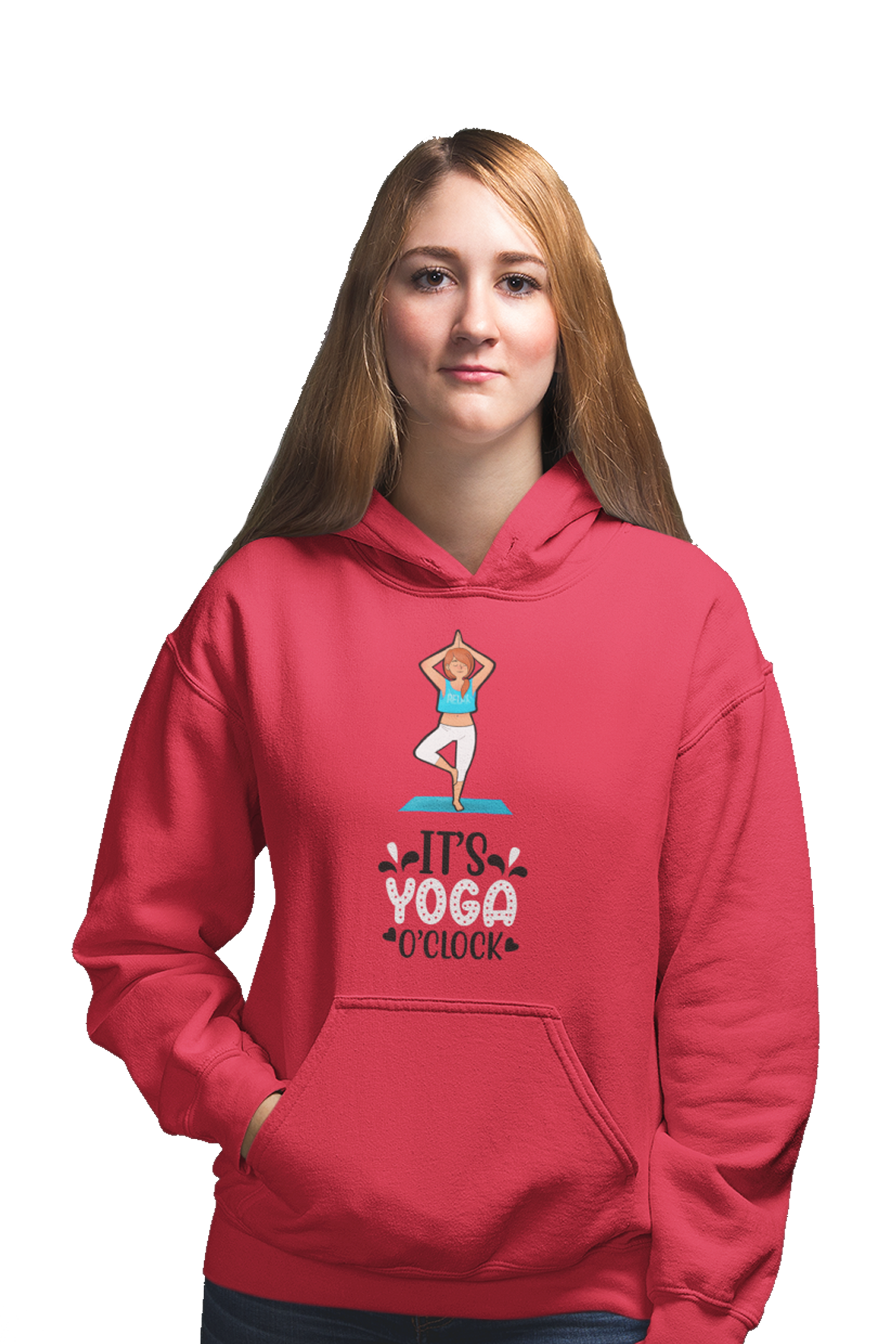 Yoga O'Clock - Funny Print Yoga Hoodies