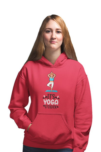 Yoga O'Clock - Funny Print Yoga Hoodies