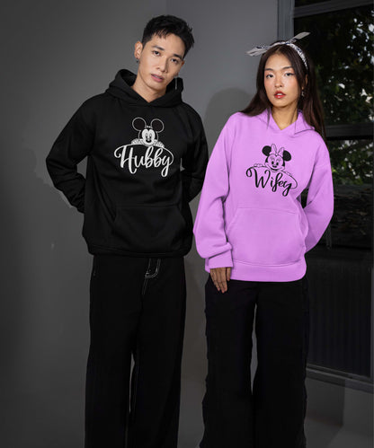 Hubby Wifey - Matching Couple Hoodies (pack of 2)