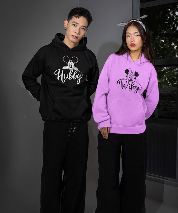Hubby Wifey - Matching Couple Hoodies (pack of 2)