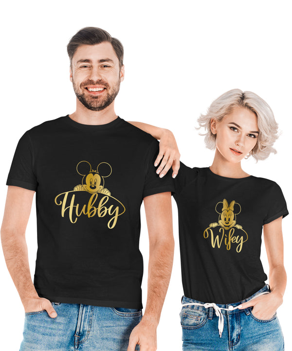 Hubby & Wifey - Couple T-shirts (Pack of 2)