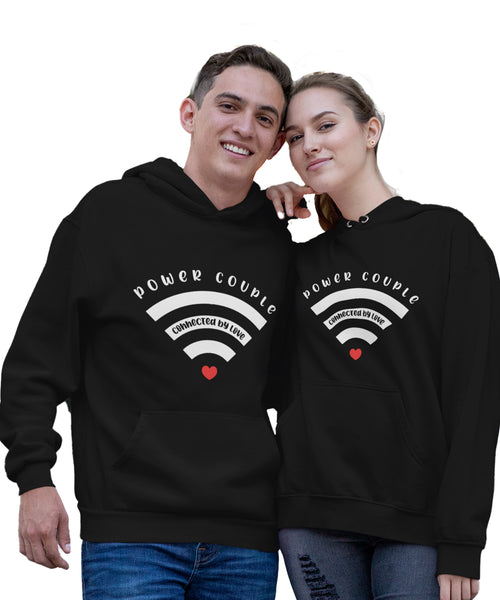Power Couple Matching Hoodies - Couple Hoodies (pack of 2)