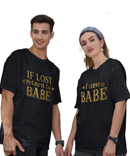 Return to Babe - Oversized Drop Shoulder T-Shirt (pack of 2)