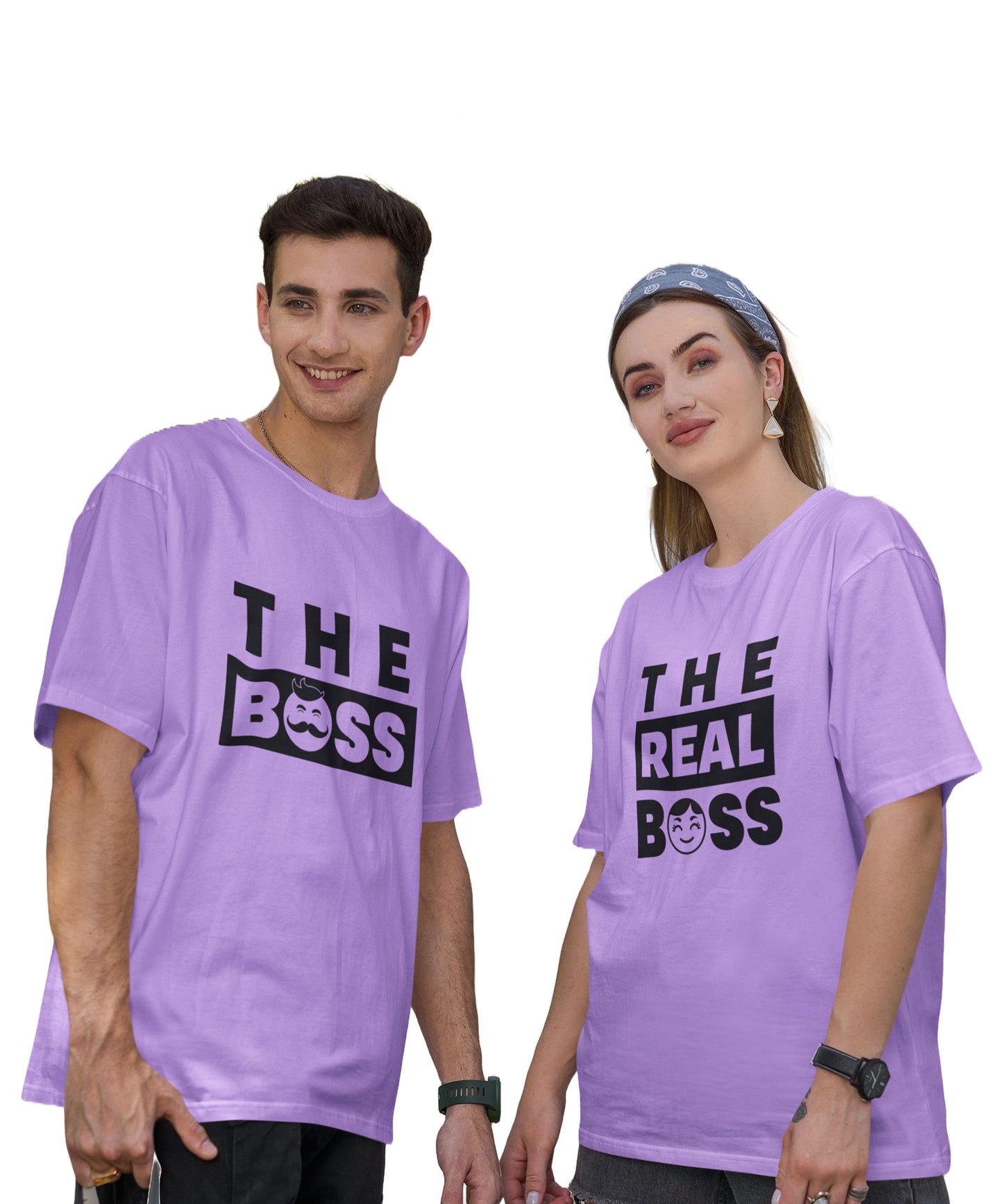 The Boss v. The Real Boss - Oversized Drop Shoulder T-Shirt (pack of 2)