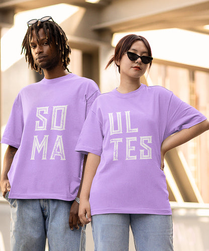 Soul Mates - Oversized Drop Shoulder T-Shirt (pack of 2)