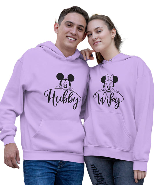 Hubby v. Wifey - Couple Hoodies (pack of 2)