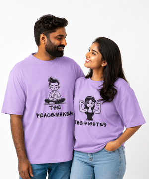 Peacemaker v. Fighter - Oversized Drop Shoulder T-Shirt (pack of 2)