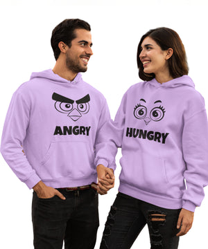 Angry v. Hungry - Couple Hoodies (pack of 2)