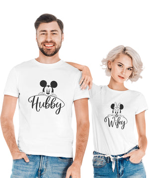 Hubby & Wifey - Couple T-shirts (Pack of 2)