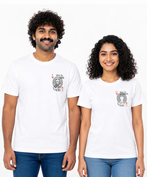 King & Queen of Hearts - Couple T-shirts (Pack of 2)