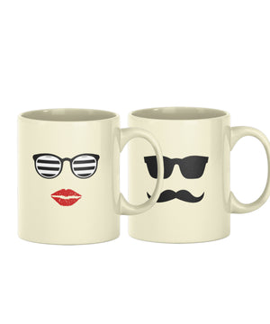 Hunk & Babe - Set of 2 Gifting Mugs (325 ml) for Couple