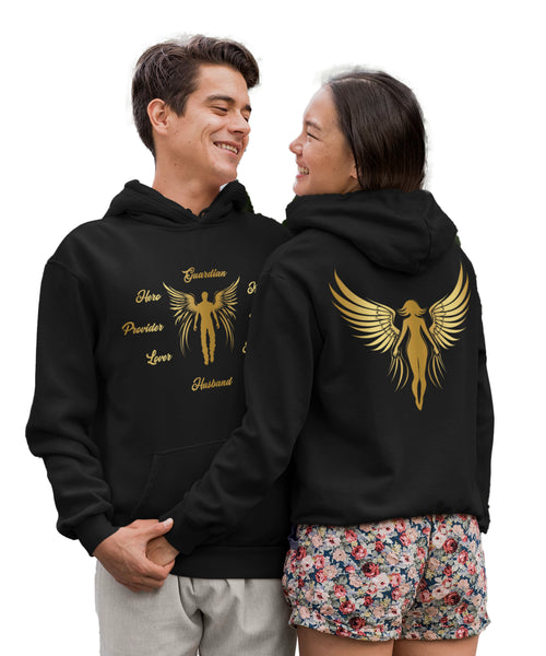 Her Guardian v. His Angel - Couple Hoodies (pack of 2)