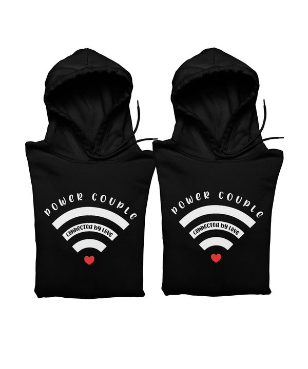 Power Couple Matching Hoodies - Couple Hoodies (pack of 2)