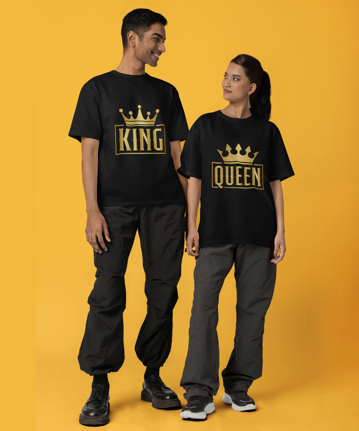 King v. Queen - Oversized Drop Shoulder T-Shirt (pack of 2)