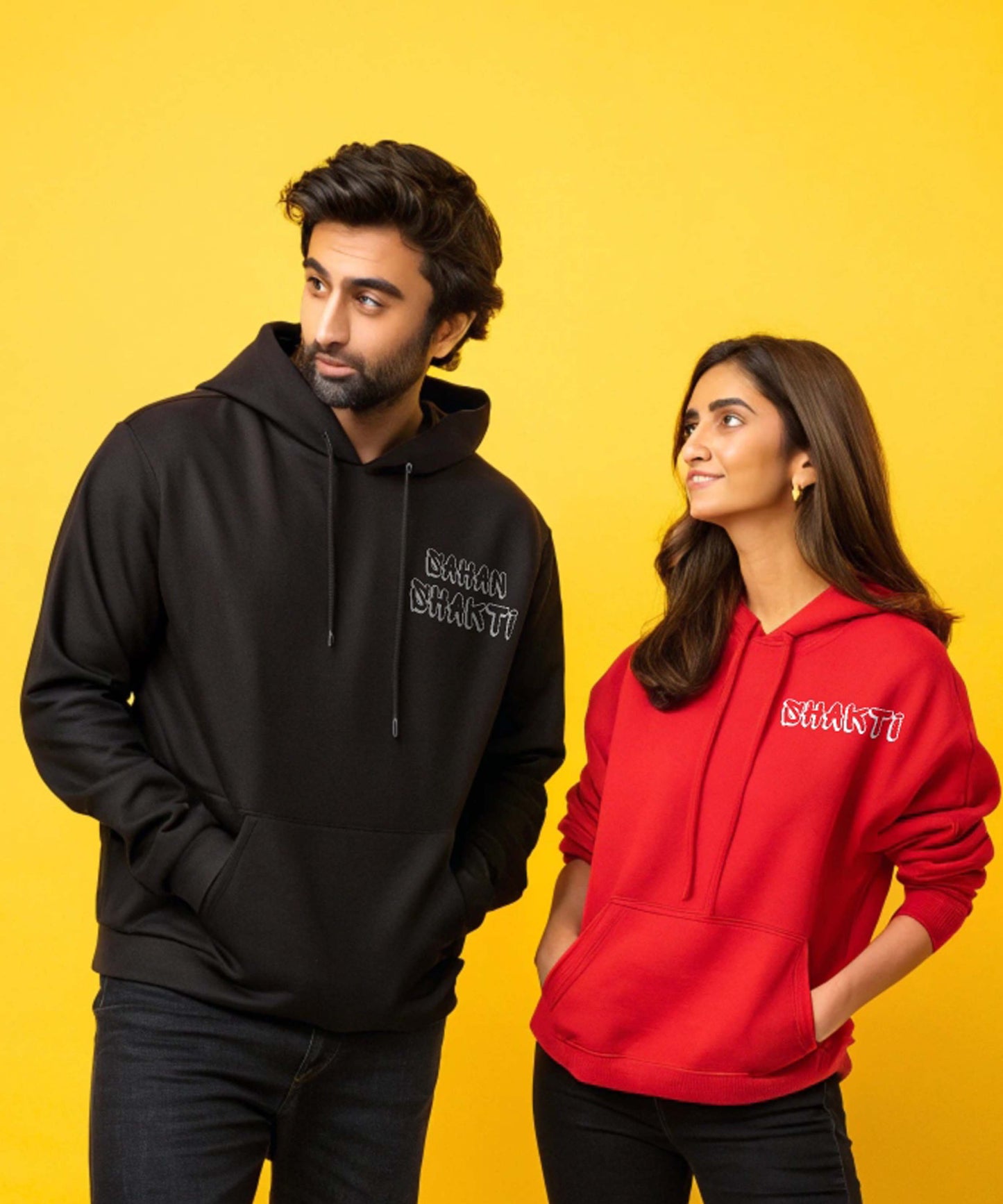 Shakti & Sahan Shakti - Couple Hoodies Both side Printed