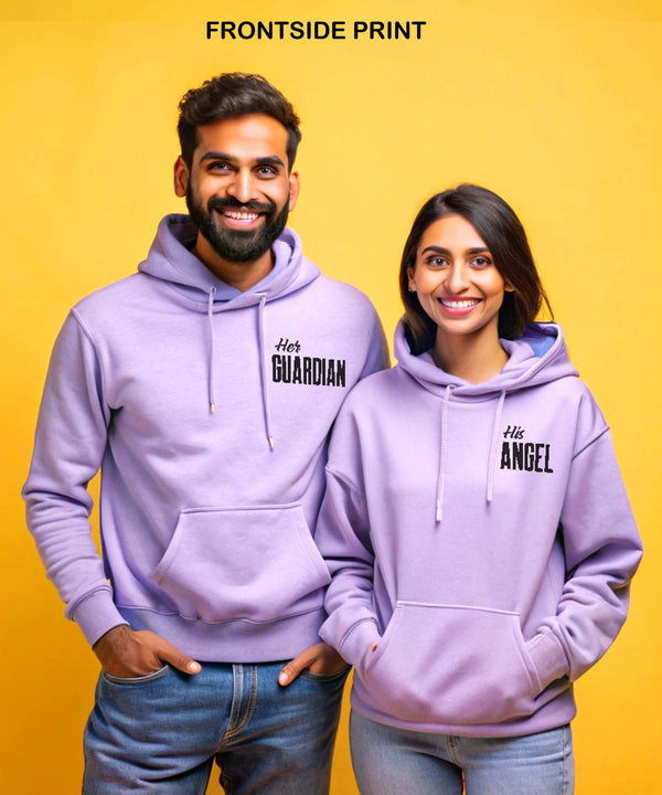 His Angel v. Her Guardia - Couple Hoodies (pack of 2)