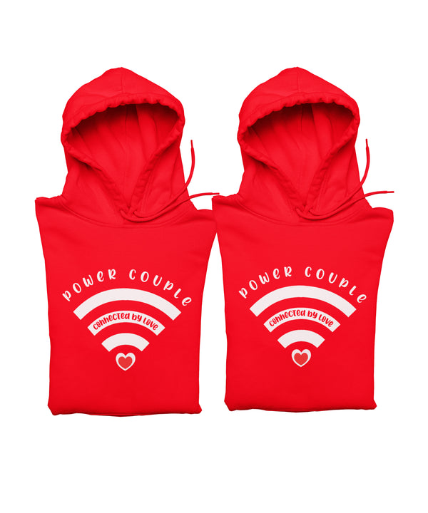 Power Couple Matching Hoodies - Couple Hoodies (pack of 2)