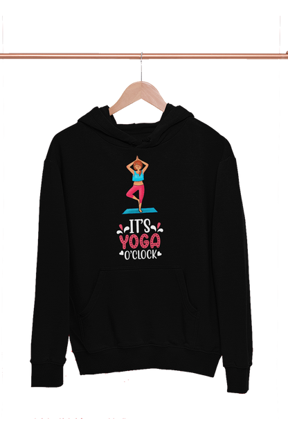 Yoga O'Clock - Funny Print Yoga Hoodies