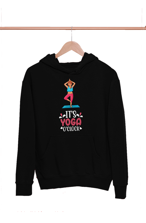 Yoga O'Clock - Funny Print Yoga Hoodies