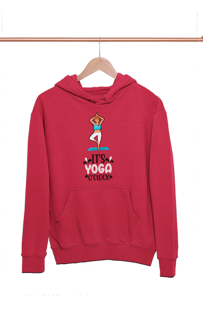 Yoga O'Clock - Funny Print Yoga Hoodies