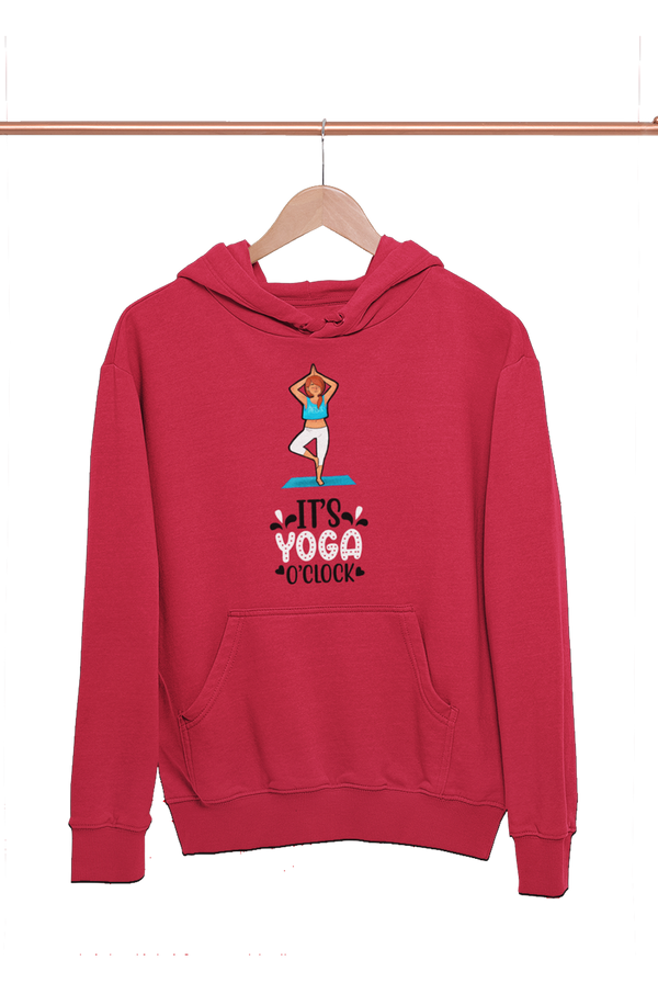 Yoga O'Clock - Funny Print Yoga Hoodies