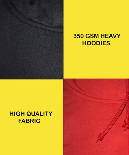 King Queen Italics  - Couple Hoodies Both Side Printed (pack of 2)