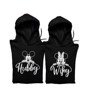 Hubby v. Wifey - Couple Hoodies (pack of 2)