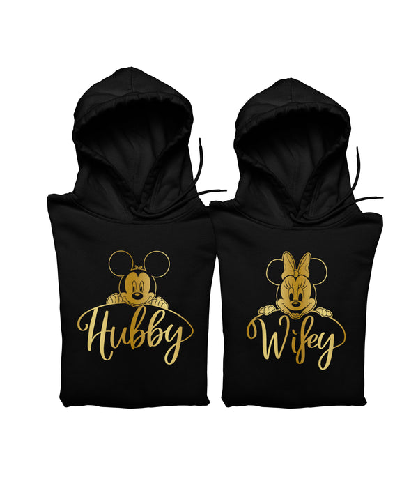 Hubby v. Wifey - Couple Hoodies (pack of 2)