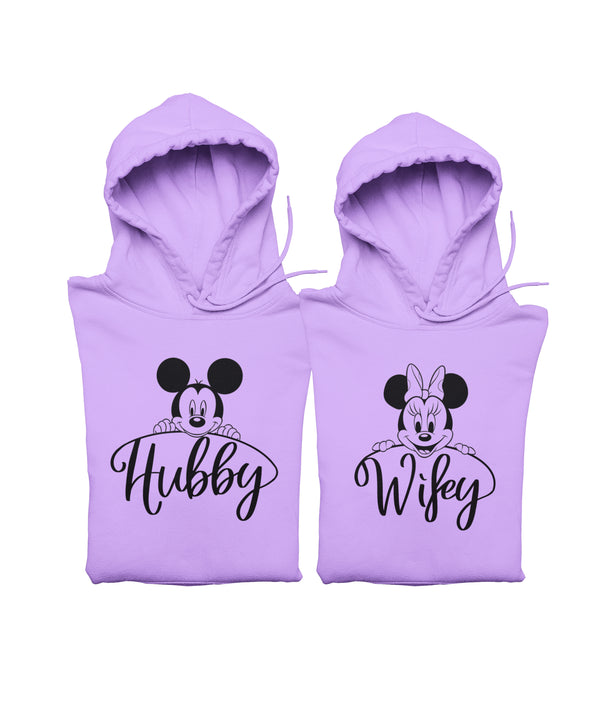 Hubby v. Wifey - Couple Hoodies (pack of 2)