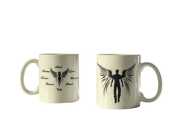 Guardian & Angel - Set of 2 Gifting Mugs (325 ml) for Couple