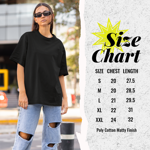 Her Heroine His Heroine - Oversized Drop Shoulder T-Shirt (pack of 2)