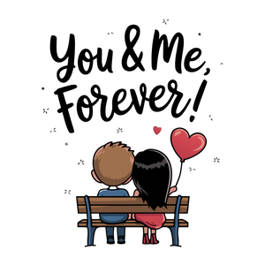You & Me Forever - Couple T-shirts (Pack of 2)