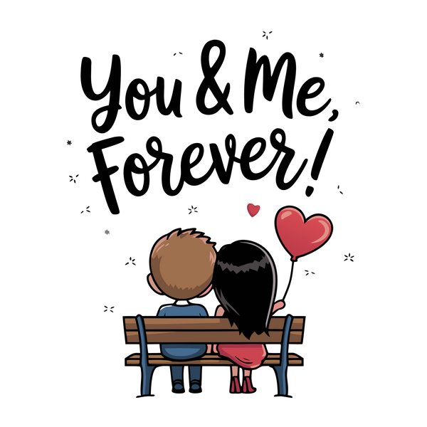 You & Me Forever - Couple T-shirts (Pack of 2)