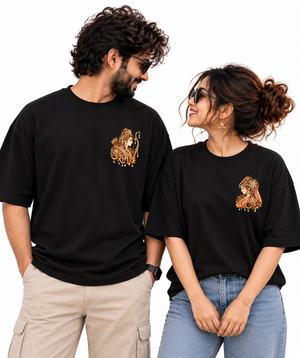 Shree Ram Sita - Oversized Drop Shoulder T-Shirt (pack of 2)