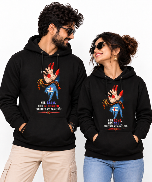 Shiv Parvati Mudra - Oversized Drop Shoulder T-Shirt (pack of 2)