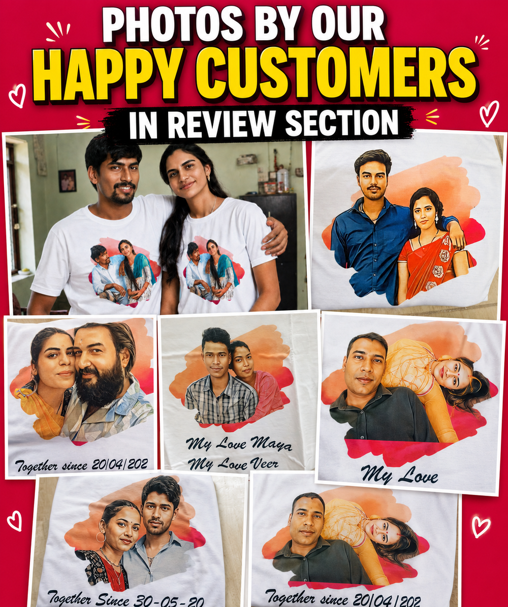 Customized Couple Tees (Pack of 2) - Letshandcraft