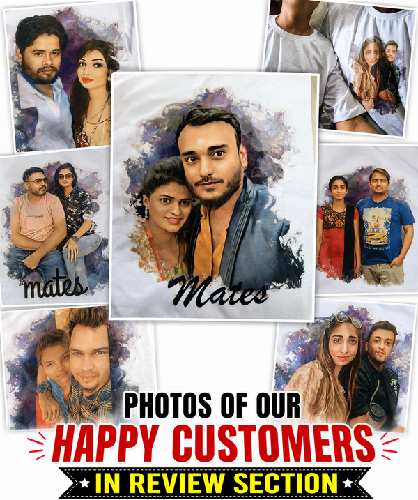 Customized Couple Tees (Pack of 2)