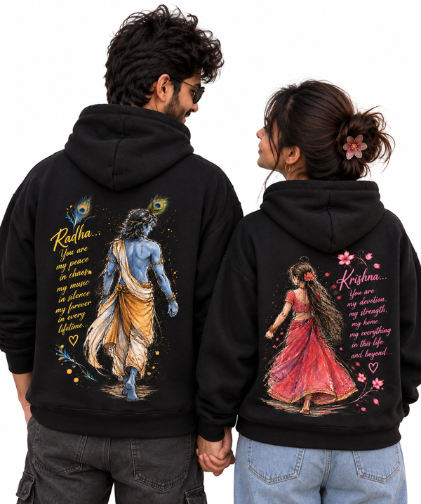 Radha Krishan Love - Couple Hoodies (pack of 2)
