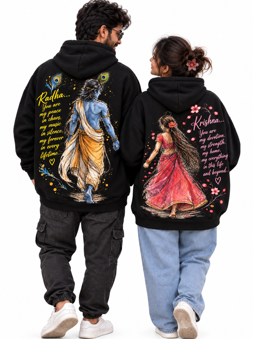 Radha Krishan Love - Couple Hoodies (pack of 2)