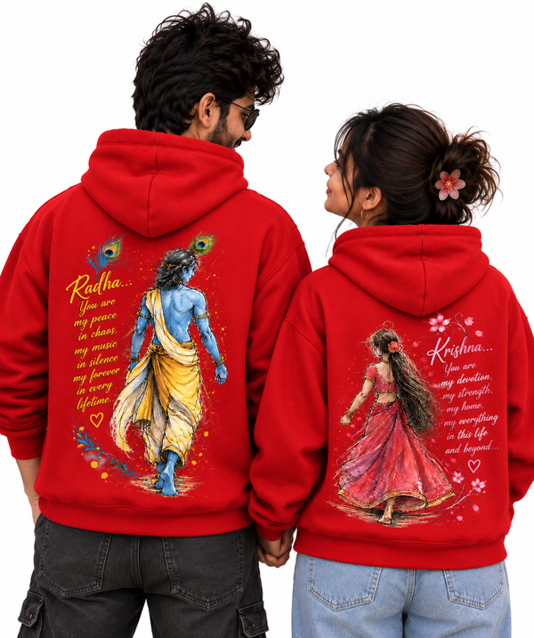Radha Krishan Love - Couple Hoodies (pack of 2)